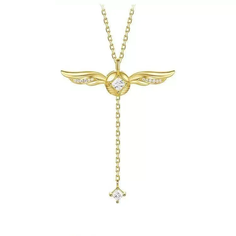 Harry Potter collaboration series Golden Snitch necklace, an exquisite and elegant clavicle chain, perfect for gifting.