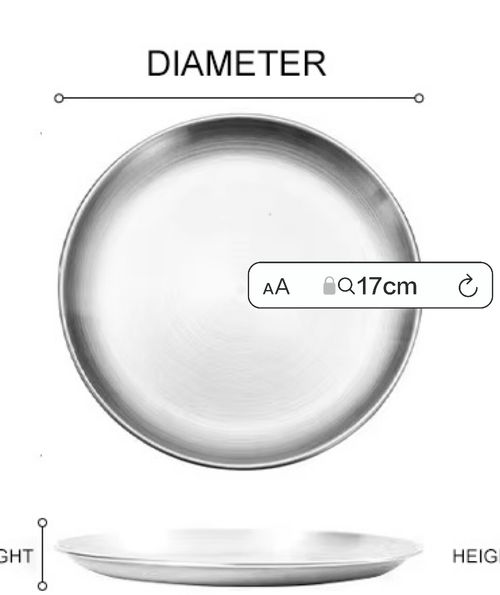 Stainless steel five-grid fast food tray, thickened grid, tray, vegetable plate, baking tray
