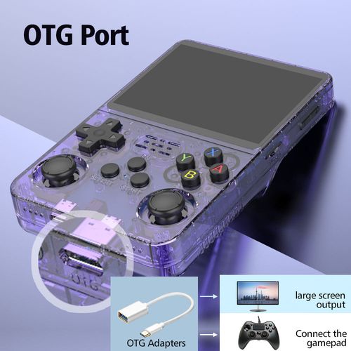 Purple open source game console R36S HD large screen retro nostalgic arcade PSP portable GBA handheld