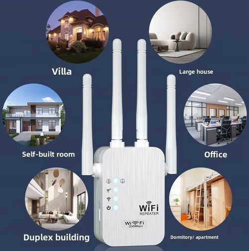 Cross Border WIFI Repeater 300M Signal Amplifier Home 4 Antenna Network Extender with 4x2.0dbi External Antennas Wall-Mounted