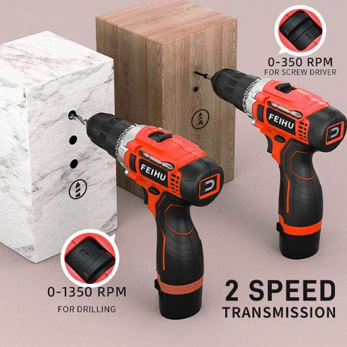 Lithium Battery Tools Powerful High Torque Household Power Drills Cordless Drill