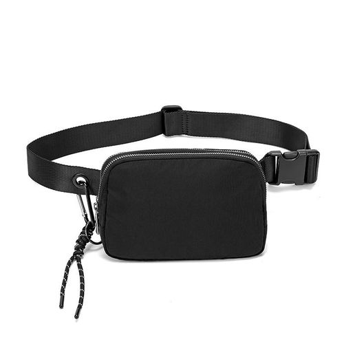 Double-layer nylon waterproof bag leisure sports waist bag fitness chest bag running storage bag