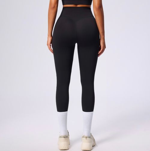 Best-selling women's leggings: soft, tummy control, highly elastic, slimming, black, high-waisted, perfect for fitness and yoga.