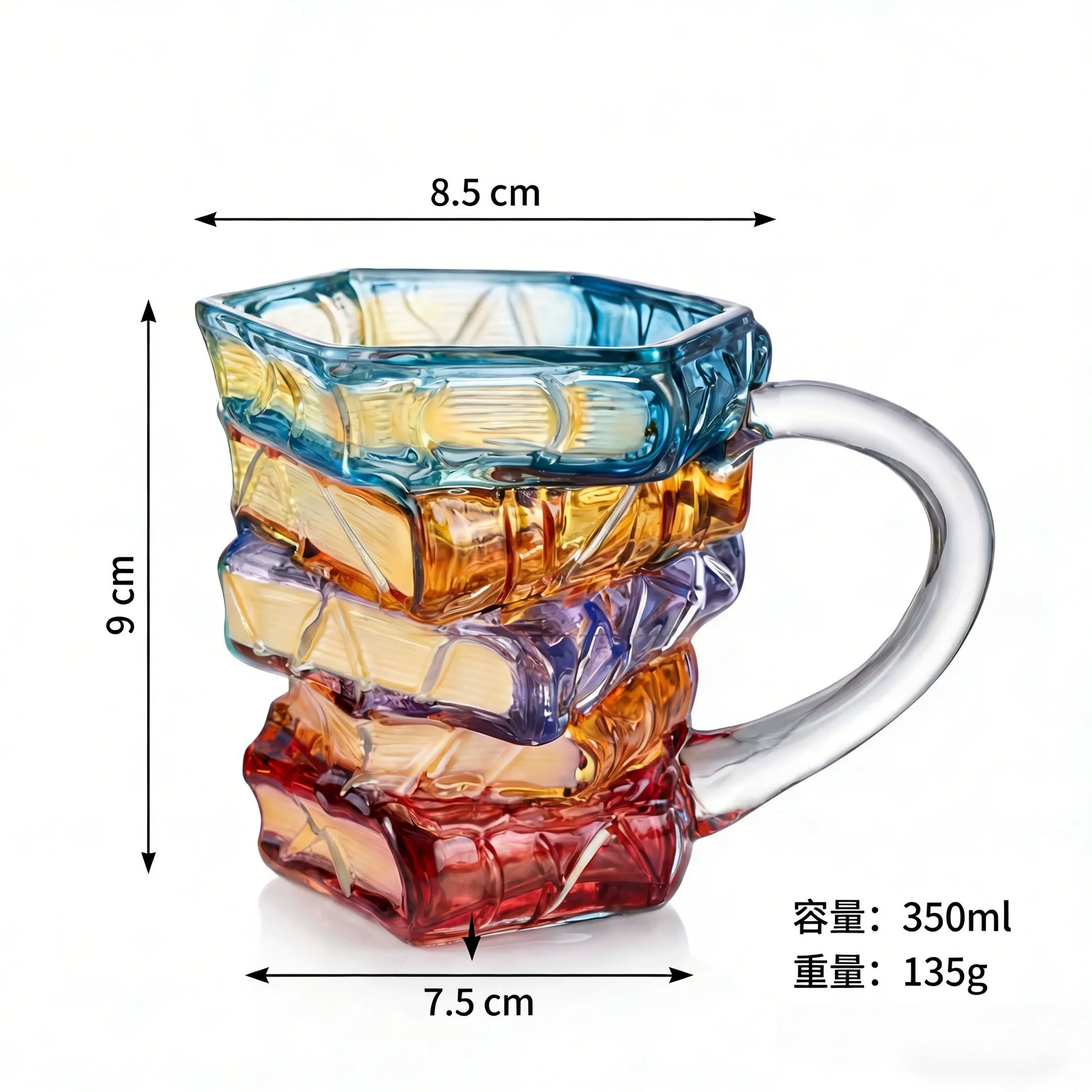 Hot Selling High Borosilicate 420ml Painted Book Mugs Creative Coffee Milk Tea Water Cups Business Gifts Water Drinking Bottles