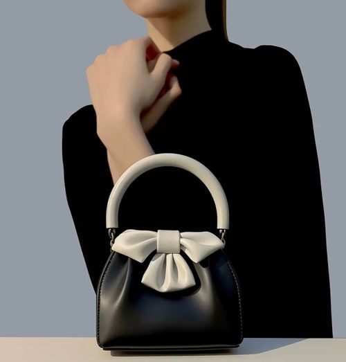 Spring and summer fashionable pleated handbags, bow bucket bags