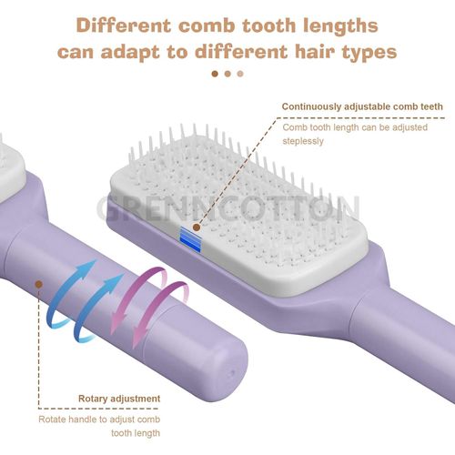 Latest New Self-Cleaning Hair Brush Retractable Hair Bristle Hair Brush