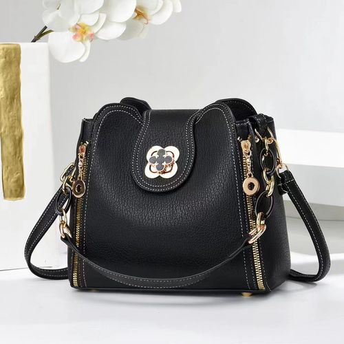 Practical Fashionable Spring Work Commuter Shoulder Crossbody Bag Portable with Zipper Closure Small Sundries Storage Waterproof