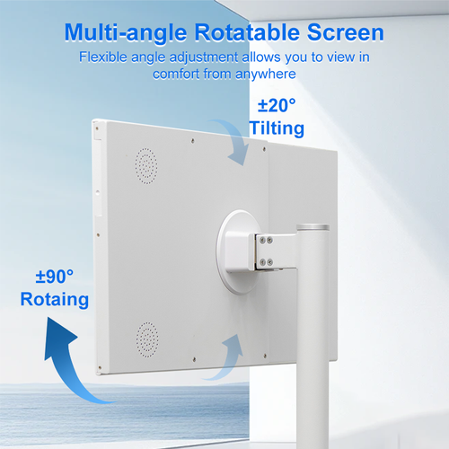 Rechargeable Moveable Android Monitor Built-In 4h Battery Rollable Smart Touch Screen 21.5 Inch and 27 Inch Televisions Tv