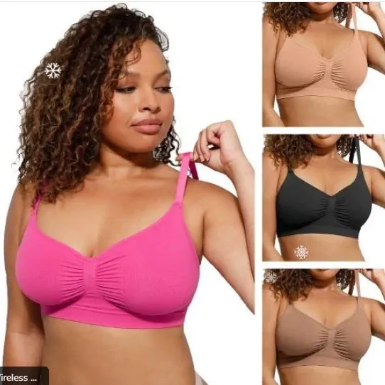 Best-selling plus-size sports bra, thin and wireless push-up bra.