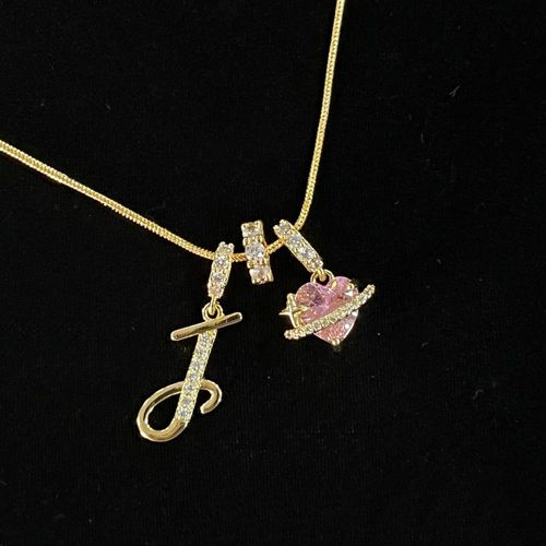 Hot Selling  Letter Necklace 18K Gold Plated Stainless Steel Chain for Women