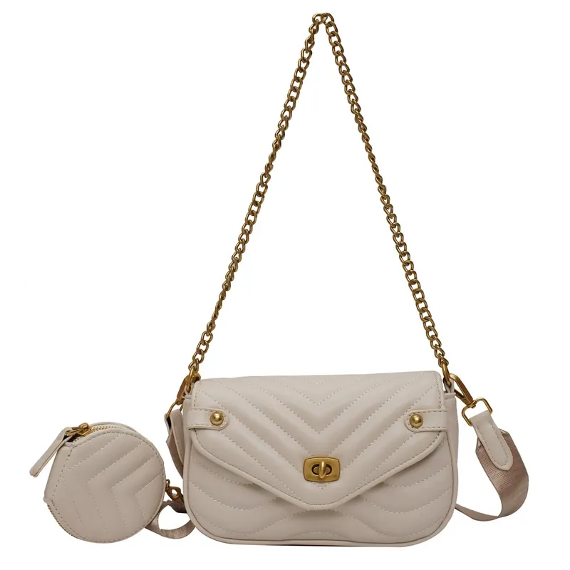 3-in-1 shoulder bag, women's satchel, niche design, chain bag