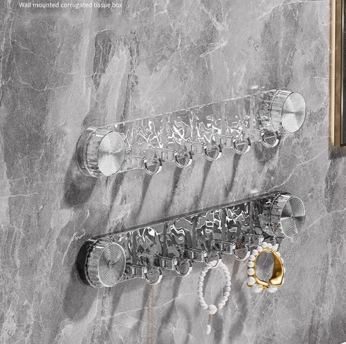 Special hook for tiles Wall Storage Hook Shelf Long Row Five Consecutive Rows Traceless Sticky Hooks