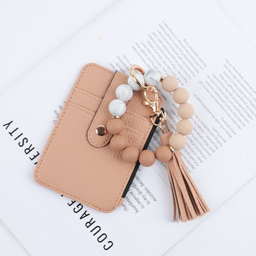 Bestselling ID card holders, card cases, beaded keychains, and leather wallets.