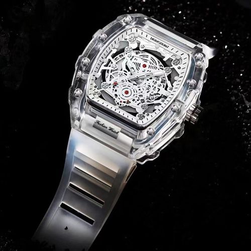 Hot selling fashion personalized waterproof quartz watch fashion transparent men's watch