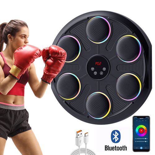 2025 New Arrival Intelligent for Bluetooth Music Boxing Trainer Home Gym Ring Adults Kids Reaction Training Music Boxing Machine