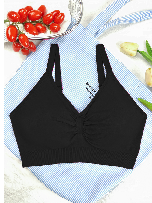 Best-selling plus-size sports bra, thin and wireless push-up bra.