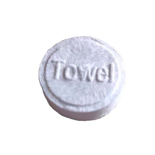 Travel-Sized Compressed Facial Towels - Single-Use Makeup Removal & Cleansing Wipes (150-Pack, Clear Pouch)