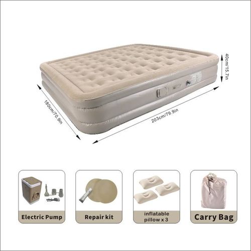 Air Cushion Bed with a Built-in Air Pump is perfect for any space