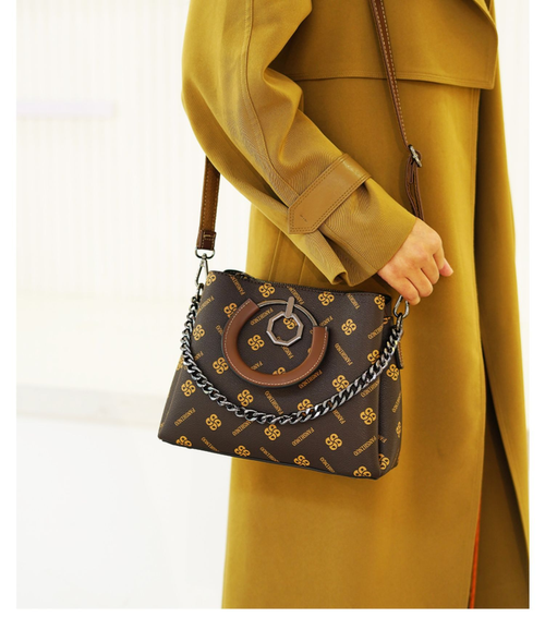Office Handbags for Women Classic Printing Bucket Bag Women Fashion Lady Shoulder Crossbody Sling Bag