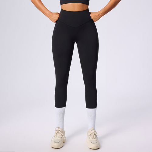 Best-selling women's leggings: soft, tummy control, highly elastic, slimming, black, high-waisted, perfect for fitness and yoga.