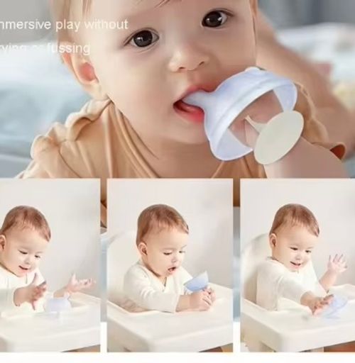 Prevent Finger Sucking Soft Super Ltra-Light Silicone Mushroom Teething Toys for Babies 0-6 Months