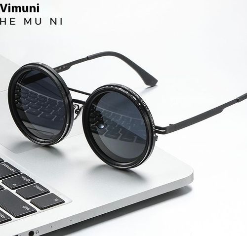 Adjustable Eye Protect Sunglasses Round Frame Polarized UV400 New Design Fashion Vintage Sunglasses