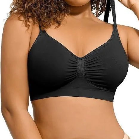 Best-selling plus-size sports bra, thin and wireless push-up bra.