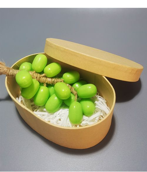 Handmade Solid Green Cold-Processed Cross-Border Whole Bunch Grape Soap Bath Soap Ornaments Essential Oil Great for Souvenirs