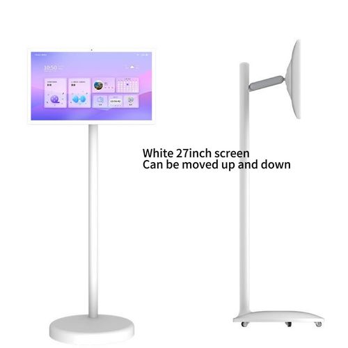 Rechargeable Moveable Android Monitor Built-In 4h Battery Rollable Smart Touch Screen 21.5 Inch and 27 Inch Televisions Tv