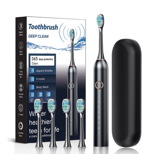 Hot new electric toothbrush for adults, 6-speed soft bristle sonic toothbrush, whitening toothbrush