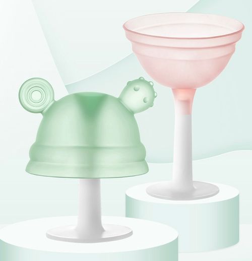 Prevent Finger Sucking Soft Super Ltra-Light Silicone Mushroom Teething Toys for Babies 0-6 Months