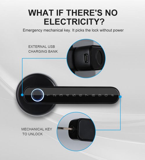 Graffiti Bluetooth Password Smart Lock Electronic Lock Handle Password Lock One-Pinch Open Handle Lock