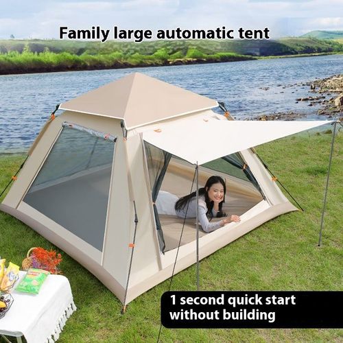 Sunscreen Folding Sunshade Tent for 3-5People Oxford Rainproof for Outdoor Family Picnics Travel