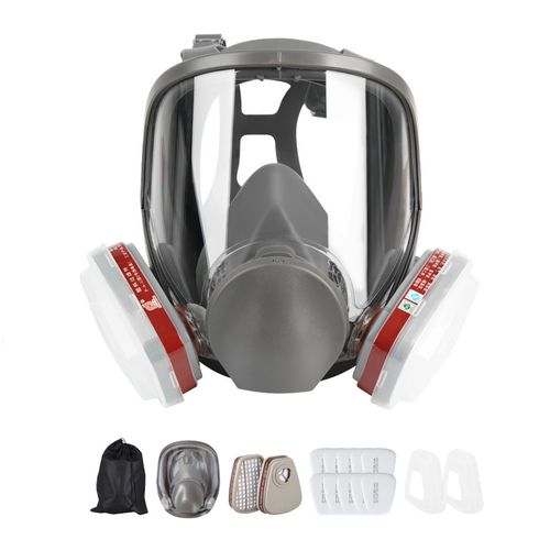CE Certificate Hot Sale Reusable 6800 Full Face Gas Mask, Double Filter Gas Respirator, High Efficiency Gas Mask