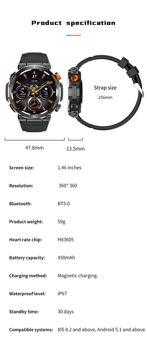 HT17 for Bluetooth Smart Watch Custom Dial IP67 IPSS Multi-Sport Compatibility Silica Gel Heart Rate Blood Pressure Answer Call