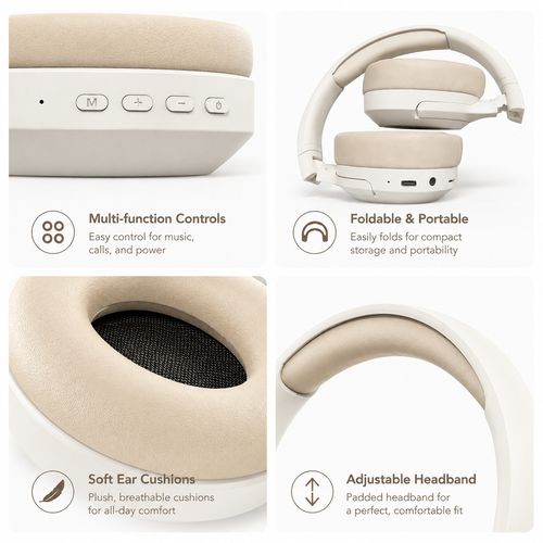 🚢 Launch Offer — BT 5.4 Over-Ear Bluetooth Headphone 🚚 Free Delivery