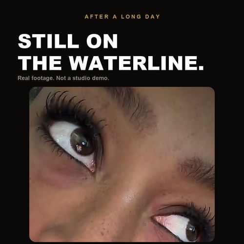 lakerain 1440 Longwear Eyeliner Pencil — Waterproof, Black Matte, Fine Tip