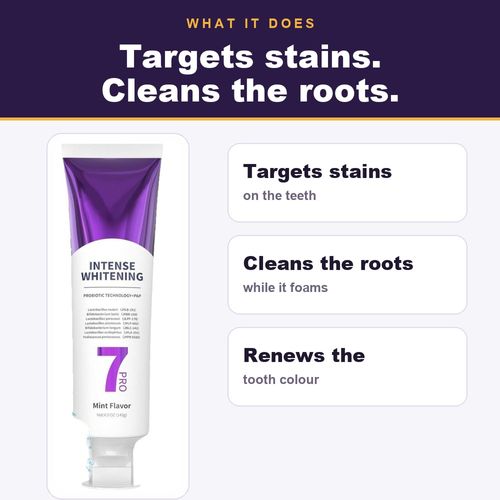 3-pack | Purple Whitening Toothpaste — 3-Tube Pack. 50% OFF today only. 🇬🇭