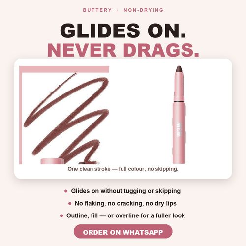 W3W Waterproof Lip Liner — Long-Lasting, Non-Drying, Made for Deep Lips