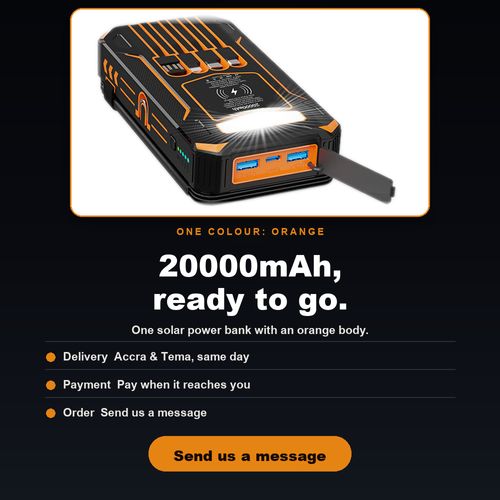20000mAh Solar Power Bank — 50% OFF today only.