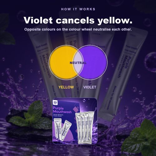 Purple Mouthwash — 20 Sachets. 50% OFF today only.