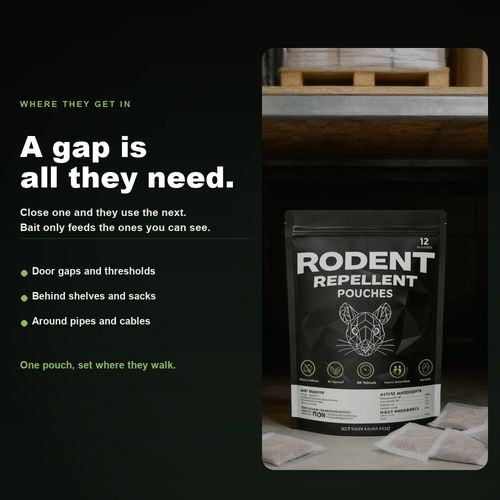 Rodent Repellent Pouches — 2 bags, 12 each. 50% OFF today only. 🇬🇭