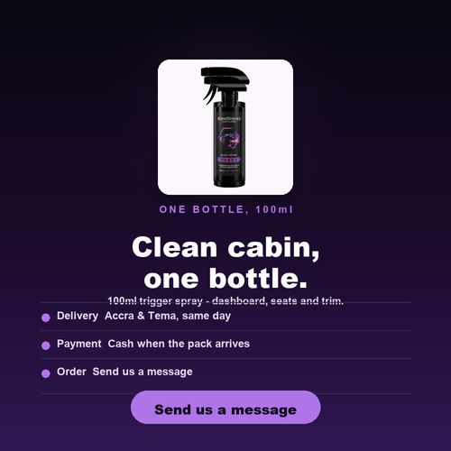 Car Interior Cleaner Spray — 100ml. 50% OFF today only.