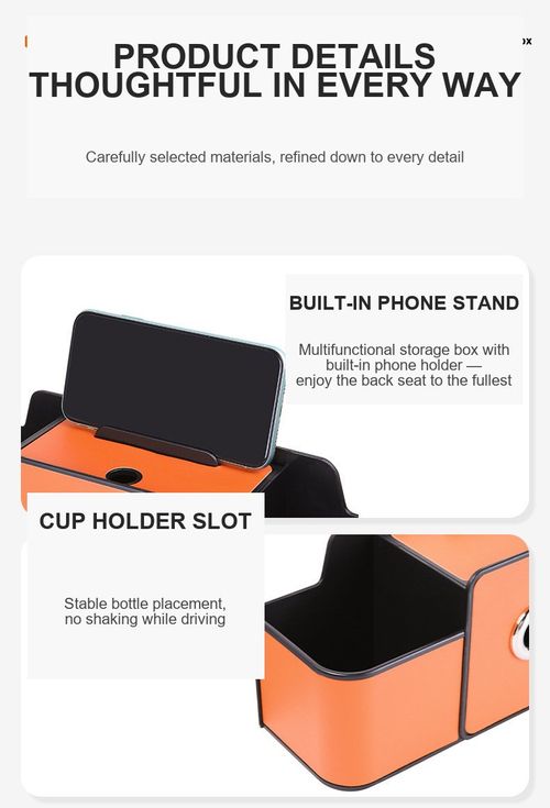 Multifunctional Vehicle Seat-Back Rack