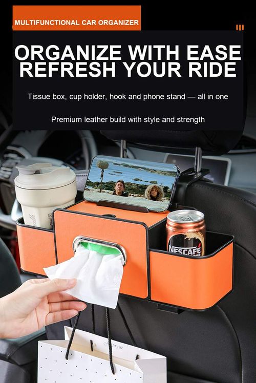 Multifunctional Vehicle Seat-Back Rack