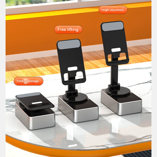 2026 3-in-1 Foldable Phone Stand with Bluetooth Speaker &  Power Bank - 360° Rotation, Hands-Free Calling, Portable Charging Station for Office or Travel or Home🔥