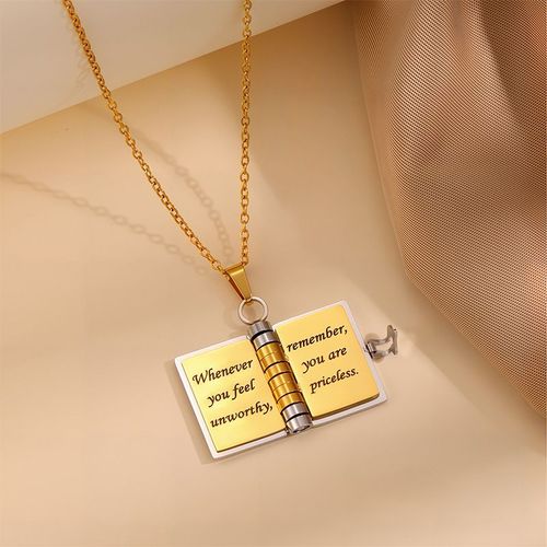 My Little Star Book Necklace for Daughter , Birthday Day Gift Graduation Jewelry of Love