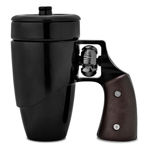 Coffee Mug with Rotatable Wooden Handle, Ceramic Leak-Proof and Scalding-Proof Cup, 16 Ounces Beverage Drinkware Glass Reusable Reuse Tumbler Washable