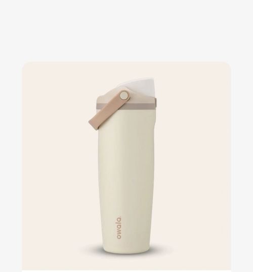 Owalaa 40oz Large Capacity Insulated Cup - 304 Stainless Steel Double-Walled Tumbler with Dual-Drinking Spout & Straw, Portable Handheld Travel Mug for Car & Fruit