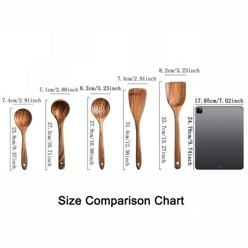 Wooden Utensils Set, 5pcs Non-stick Cooking Utensils, Kitchen Utensils Set for Home Use